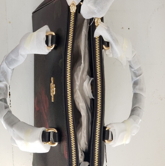 SURREY CARRYALL JUMBO FLORAL PRINT Cherry COACH - Picture 2 of 7